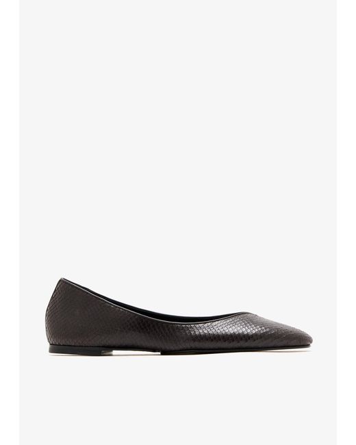 Jacquemus White Les Ballerines Ovalo Ballet Flats