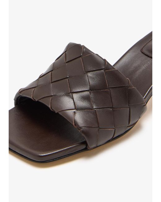 Bottega Veneta White Parco Mules