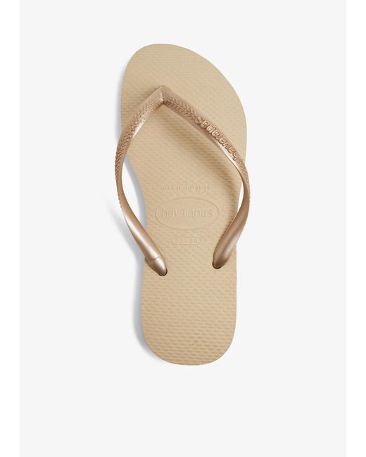 Havaianas White Slim Flip Flops