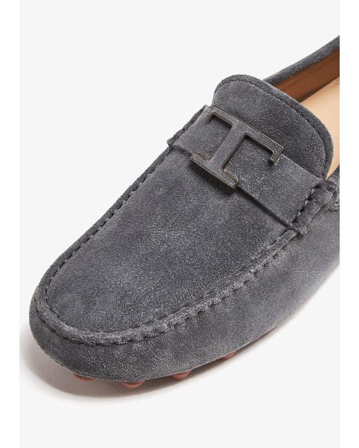 Tod's Gray T Timeless Bubble Loafers for men