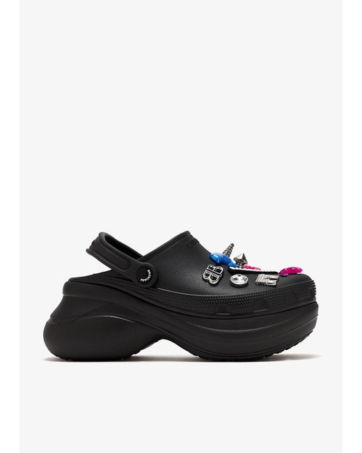 Balenciaga Black X Crocs Jibbitz Mules