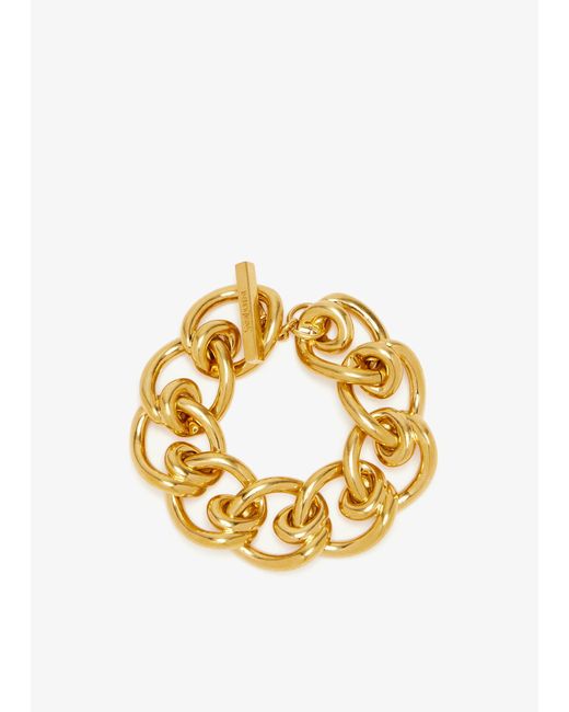 Saint Laurent Metallic Coiled Chain Bracelet
