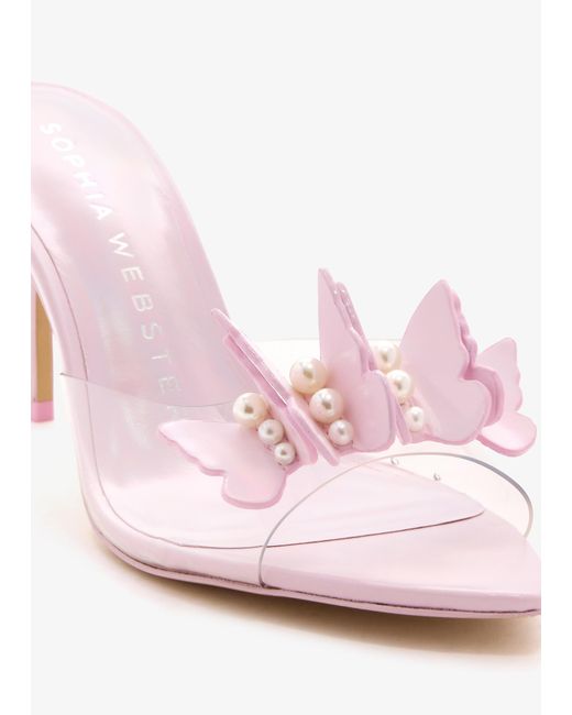 Sophia Webster White Vanessa Pearl Mules