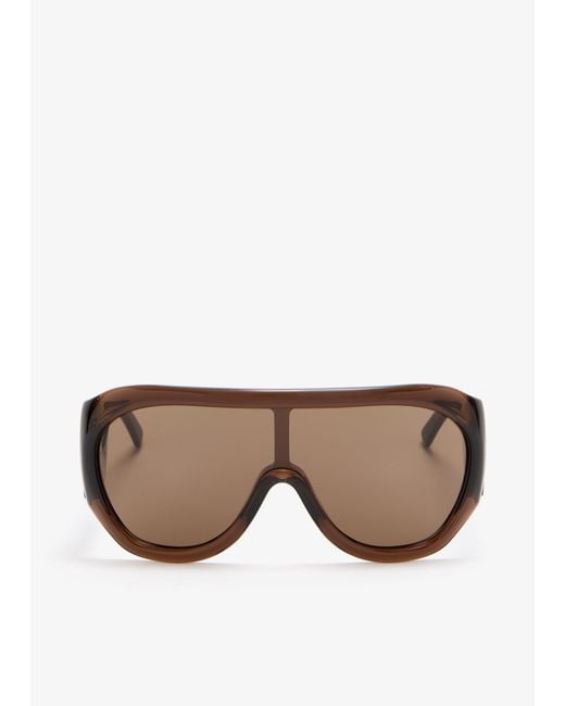Phoebe Philo Natural Bombé Oversized Sunglasses