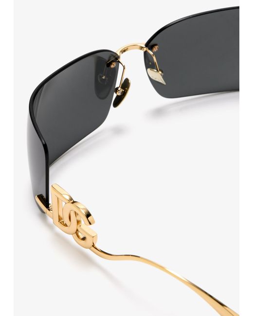 Dolce & Gabbana Gray Dg Diva Statement Sunglasses
