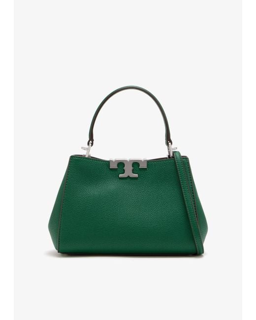 Tory Burch Green Mini Eleanor Soft Satchel