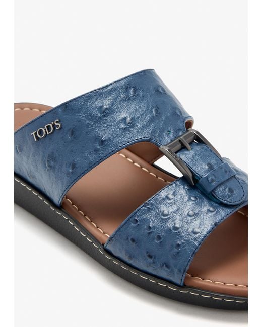 Tod's Blue Arabic Sandals for men