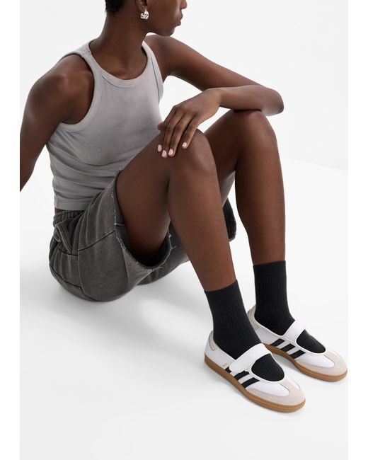 Adidas White Samba Jane Shoes