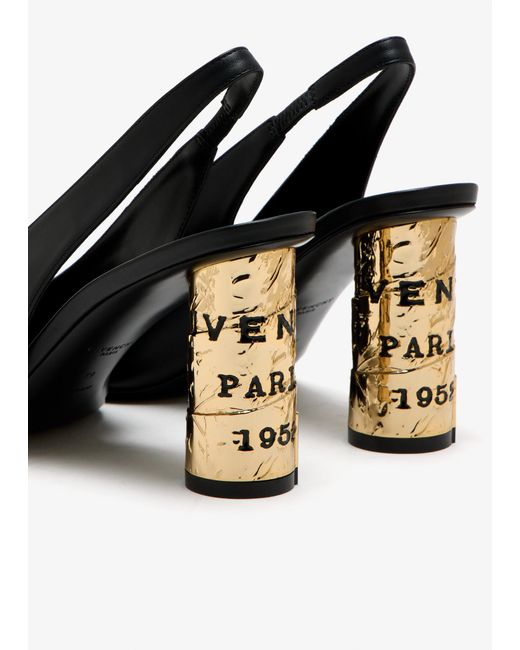Givenchy Black Tape Slingback Pumps