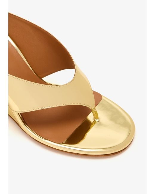 Alaïa Natural Cube Thong Mules