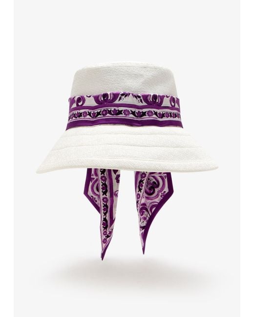 Dolce & Gabbana White Mat Hat