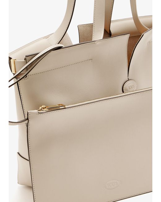 Tod's Natural Di Folio Medium Bag
