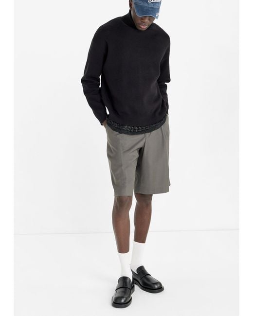 Jimmy Choo Black Buff Loafers for men