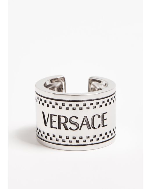 Versace White '90S Vintage Ring for men