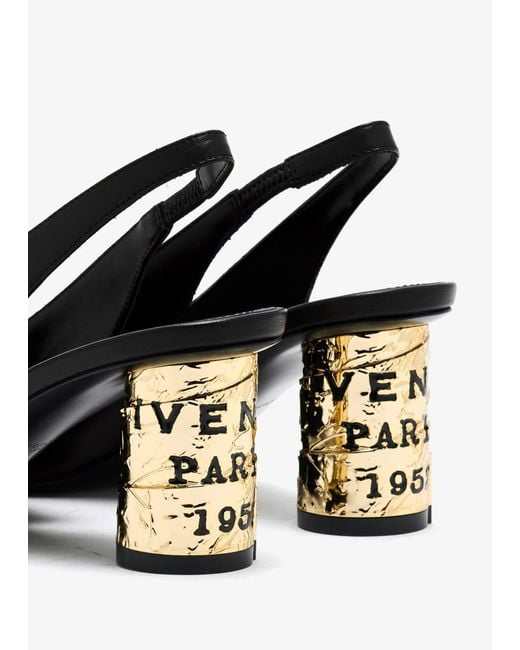 Givenchy Black Tape Slingback Pumps