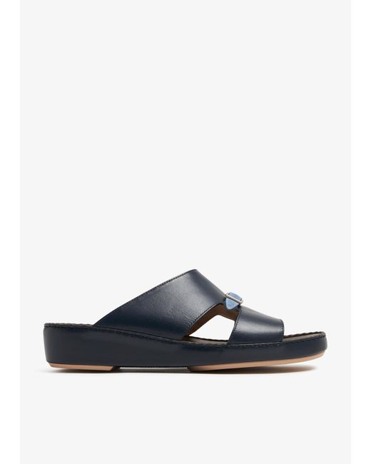LAGGAR Blue Link Strap Sandals for men