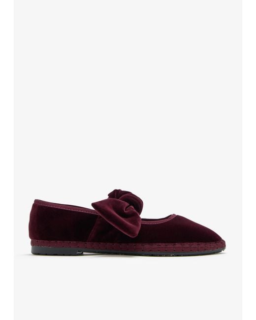 Flabelus Red Lyra Ballerinas