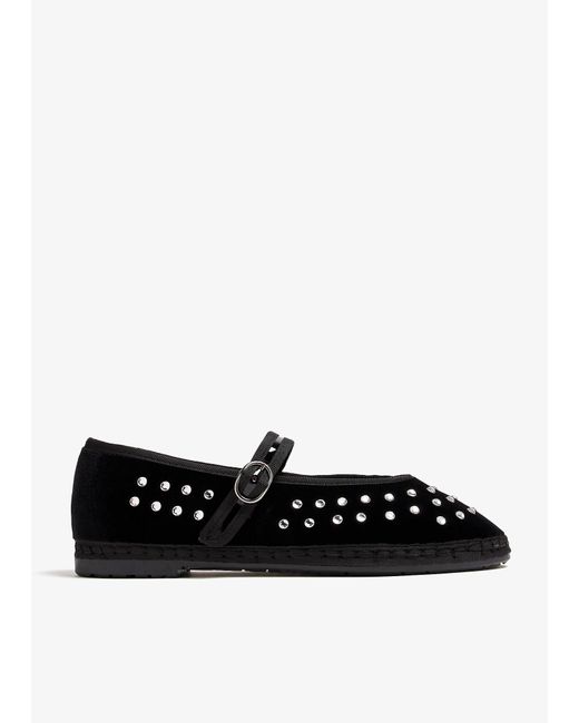 Flabelus Black Mae Ballerinas