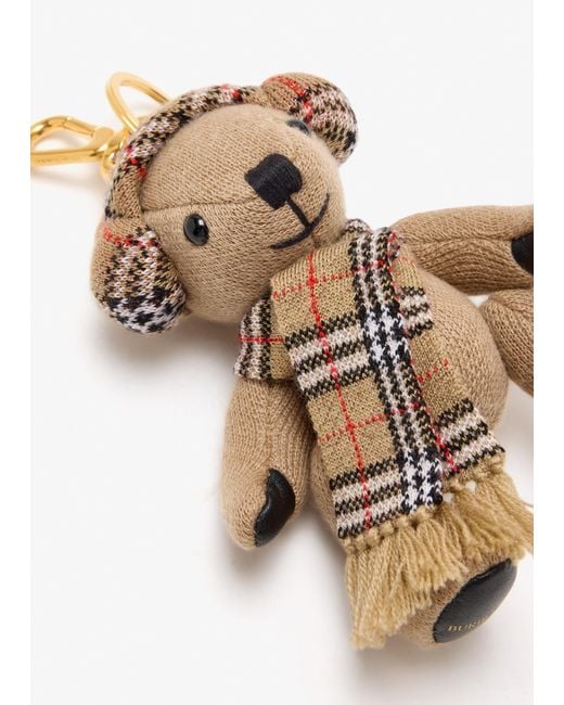 Burberry White Thomas Bear Charm