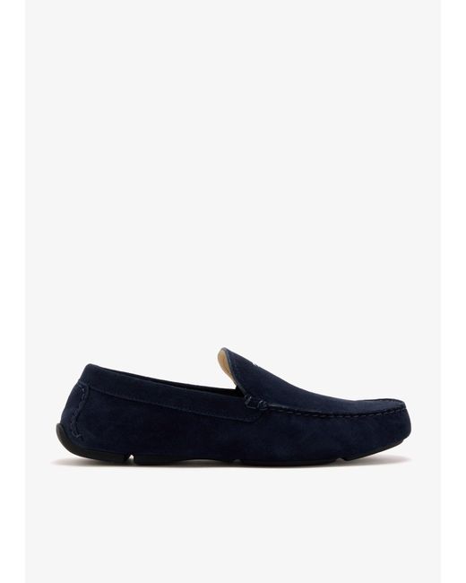 Jimmy Choo Blue Stanly Driver Loafers for men