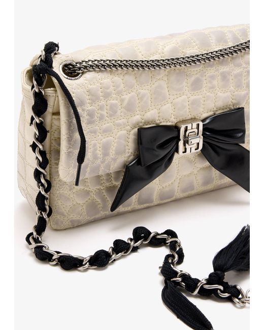 Balenciaga Natural Clémence Bow Small Chain Bag