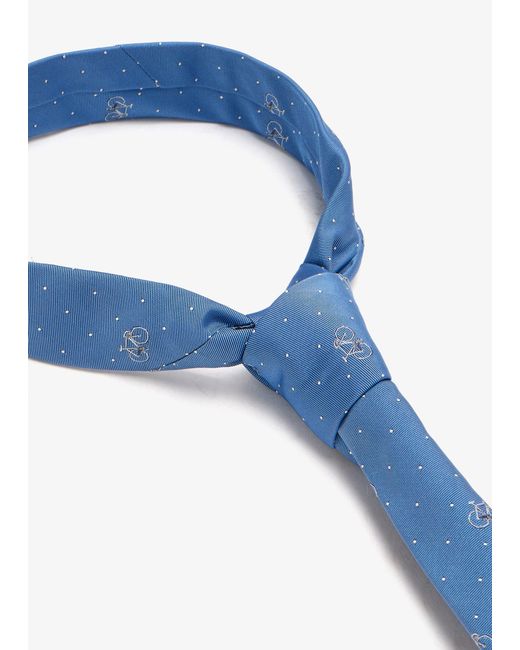 Paul Smith Blue Bicycle Spot Tie for men