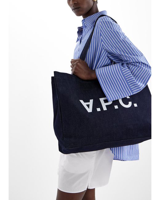 A.P.C. Black Daniela Shopping Bag