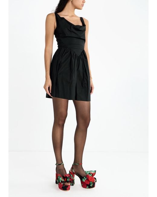 Loeffler Randall Red Kiki Bow Platforms Sandals