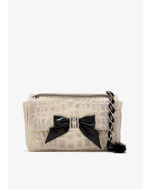 Balenciaga Natural Clémence Bow Small Chain Bag