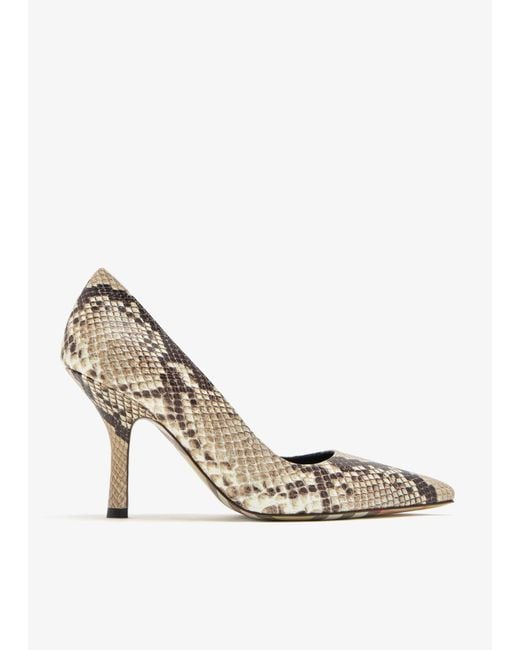 Burberry White Dame Pumps