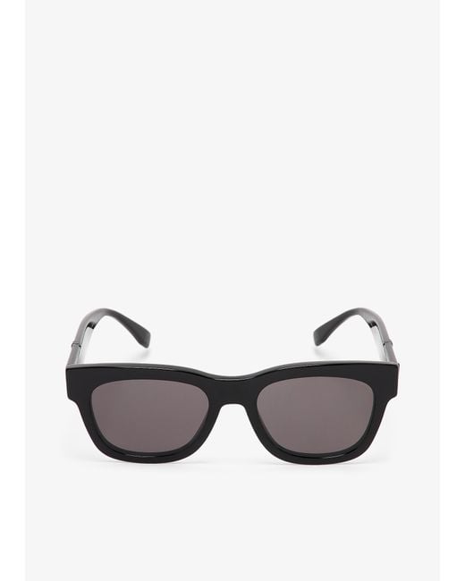 Fendi Gray Diagonal Square Sunglasses for men
