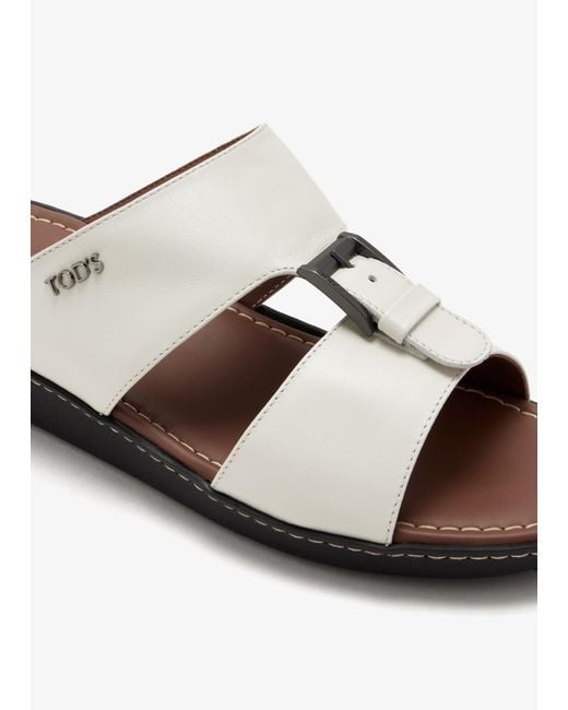 Tod's White Arabic Sandals for men