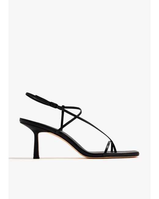 STUDIO AMELIA Women's Black Cross Front 70 Sandals