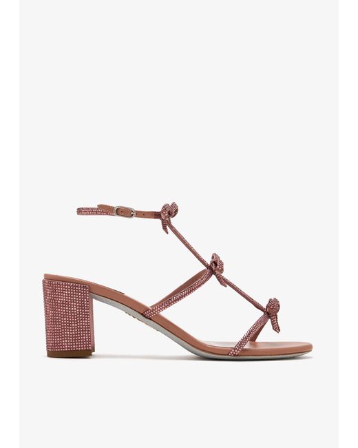 Rene Caovilla Pink Caterina Sandals