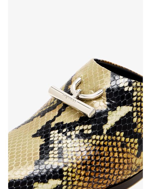 Alexander McQueen Multicolor T-Bar Slip-On Mules