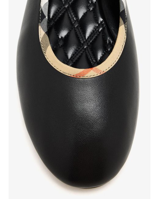 Burberry Black Robin Ballerinas