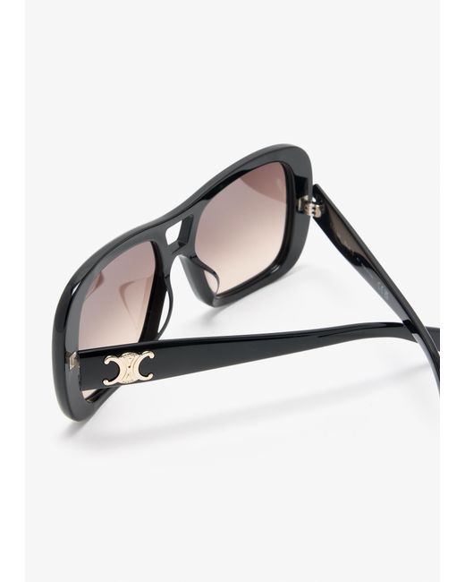 Céline Natural Triomphe Pilot Sunglasses