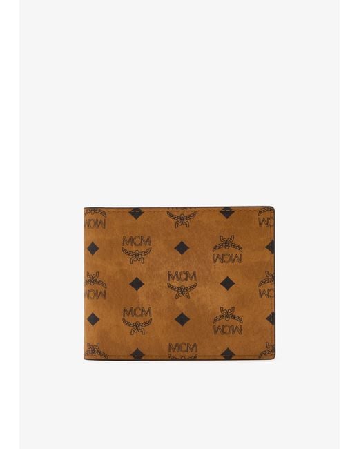 MCM White Small Aren Wallet for men