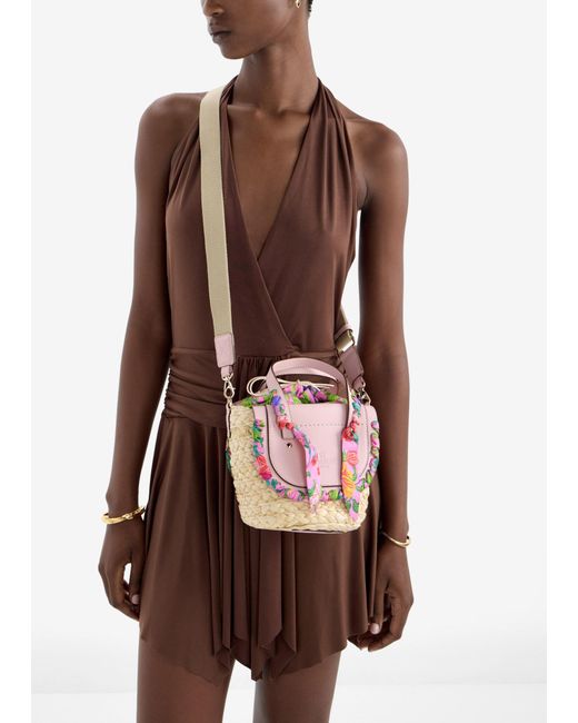 CUBA LAB Pink Habanera Bucket Bag