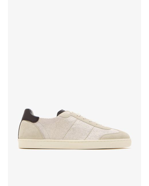 Brunello Cucinelli Natural Low-Top Sneakers for men