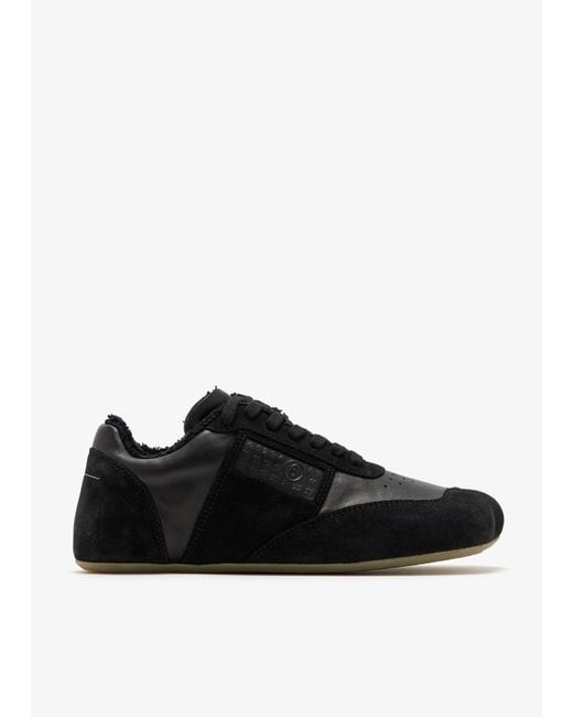 MM6 by Maison Martin Margiela Black Anatomic Sneakers