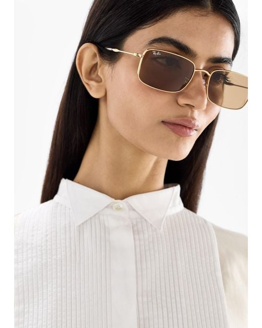 Ray-Ban Natural Rectangular Sunglasses