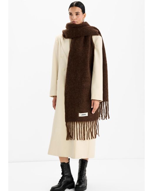 Jacquemus Brown L'Écharpe Carro Scarf