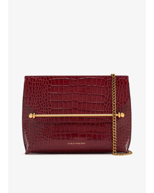 Strathberry Red Stylist Clutch