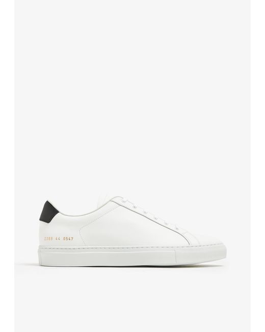 Common Projects White Retro Classic Sneakers for men