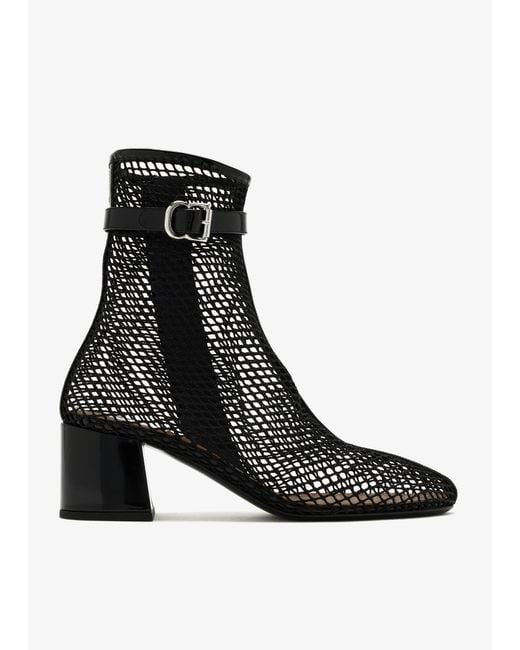 Alaïa Black Fishnet Boots
