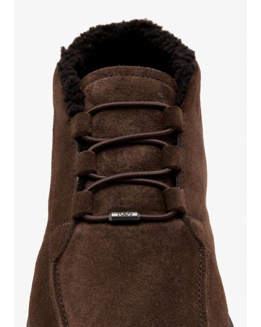 Tod's Brown Desert Suede Boots for men