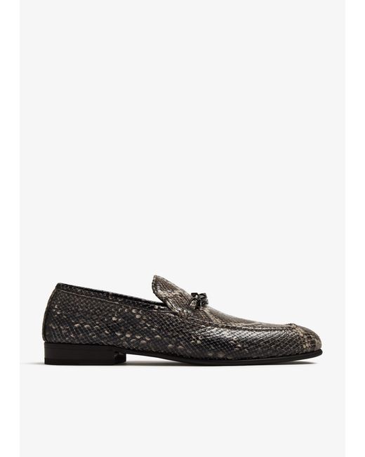 Jimmy Choo White Marti Reverse Loafers for men