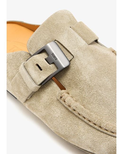 Tod's White Suede Mules for men