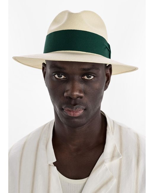 Frescobol Carioca Green Rafael Panama Hat for men
